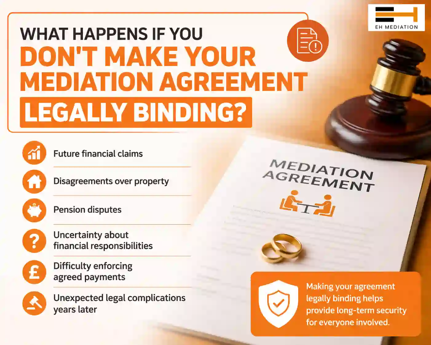 What Happens If You Don't Make Your Mediation Agreement Legally Binding Frodsham?
